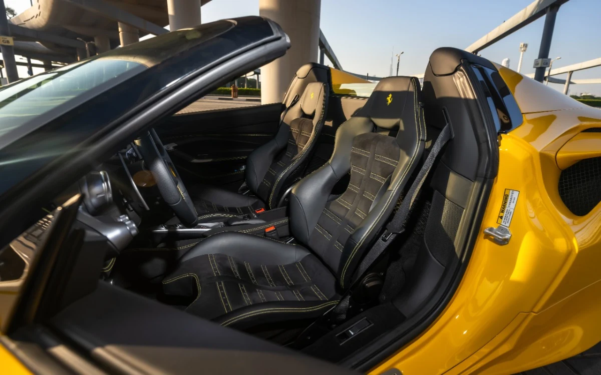 Rent Ferrari F8 YELLOW 2022 in Dubai , UAE 