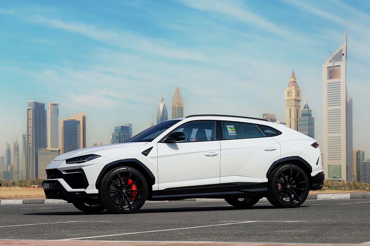 Rent Lamborghini Urus WHITE 2023 in Dubai , UAE 