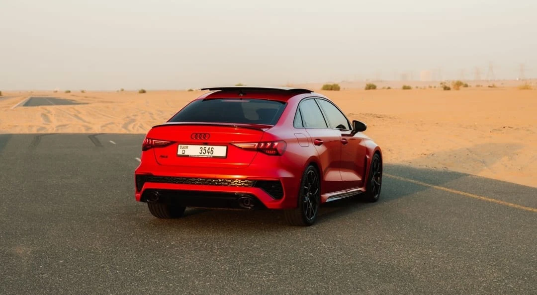 Rent Audi Rs3 RED 2022 in Dubai , UAE 