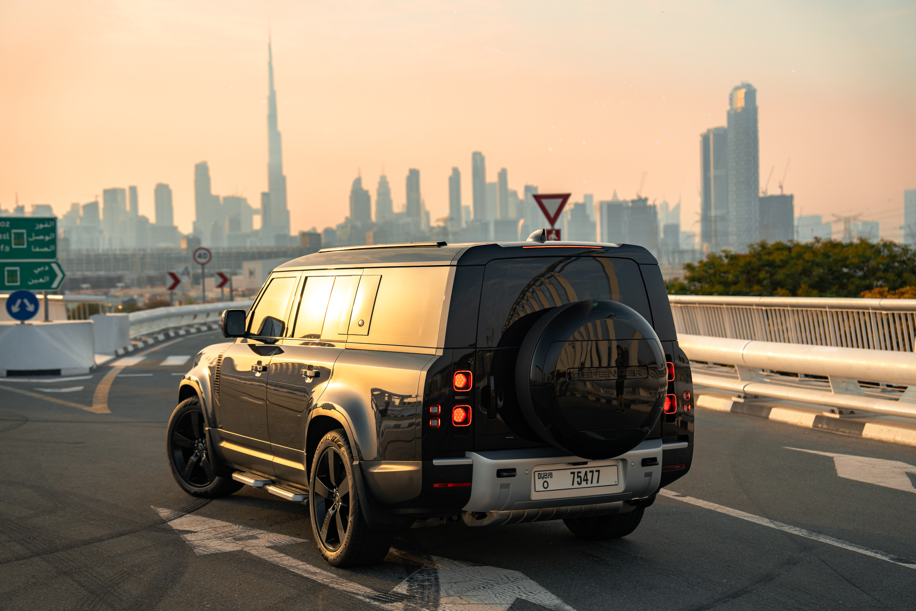 Rent Land Rover Defender BLACK 2023 in Dubai , UAE 