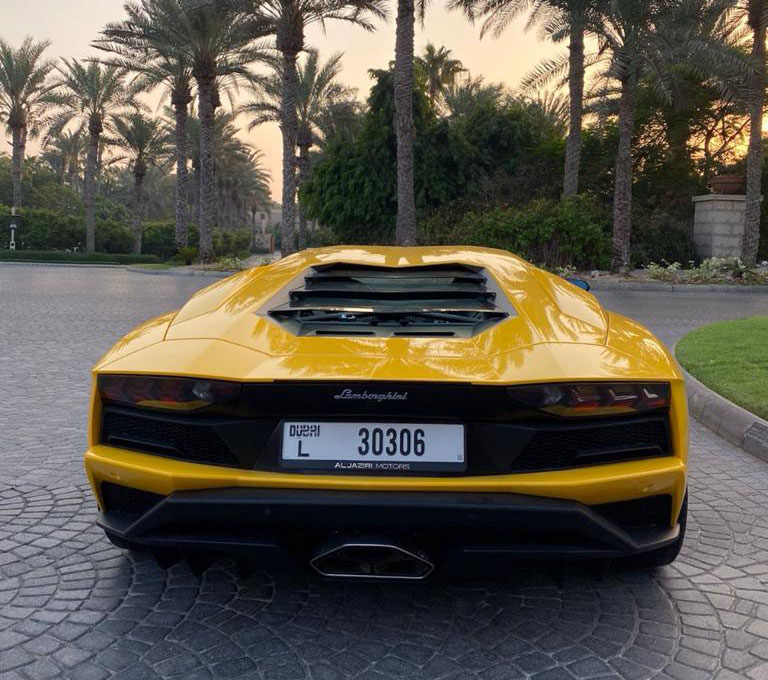 Rent Lamborghini Aventador YELLOW 2022 in Dubai , UAE 