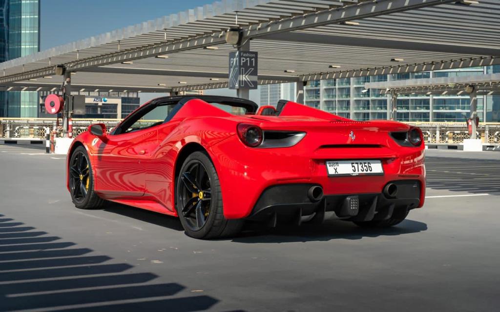 Rent Ferrari 488 BEIGE 2022 in Dubai , UAE 