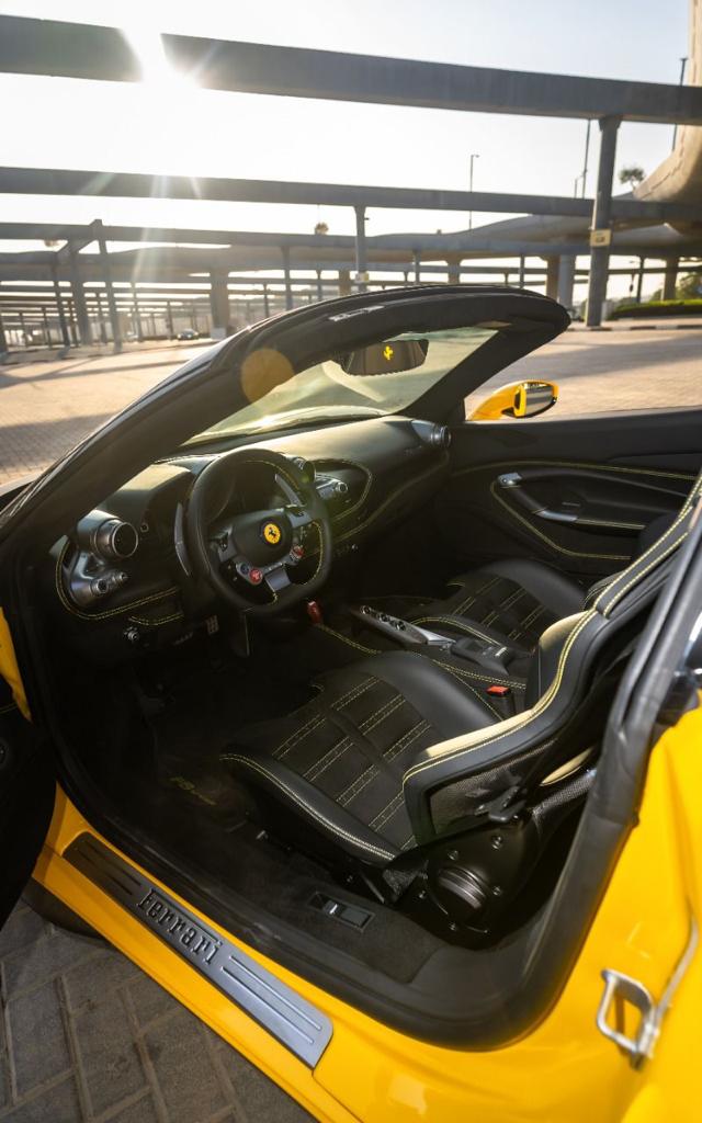Rent Ferrari F8 YELLOW 2022 in Dubai , UAE 