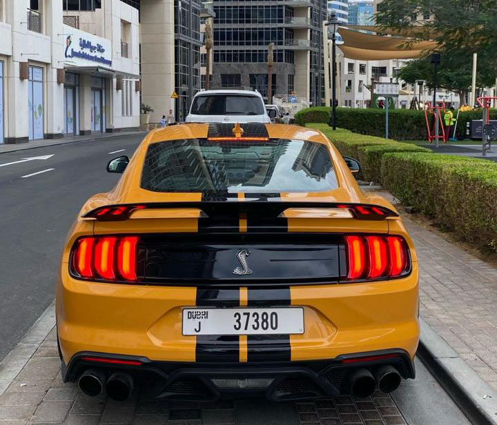 Rent Ford Mustang YELLOW 2023 in Dubai , UAE 