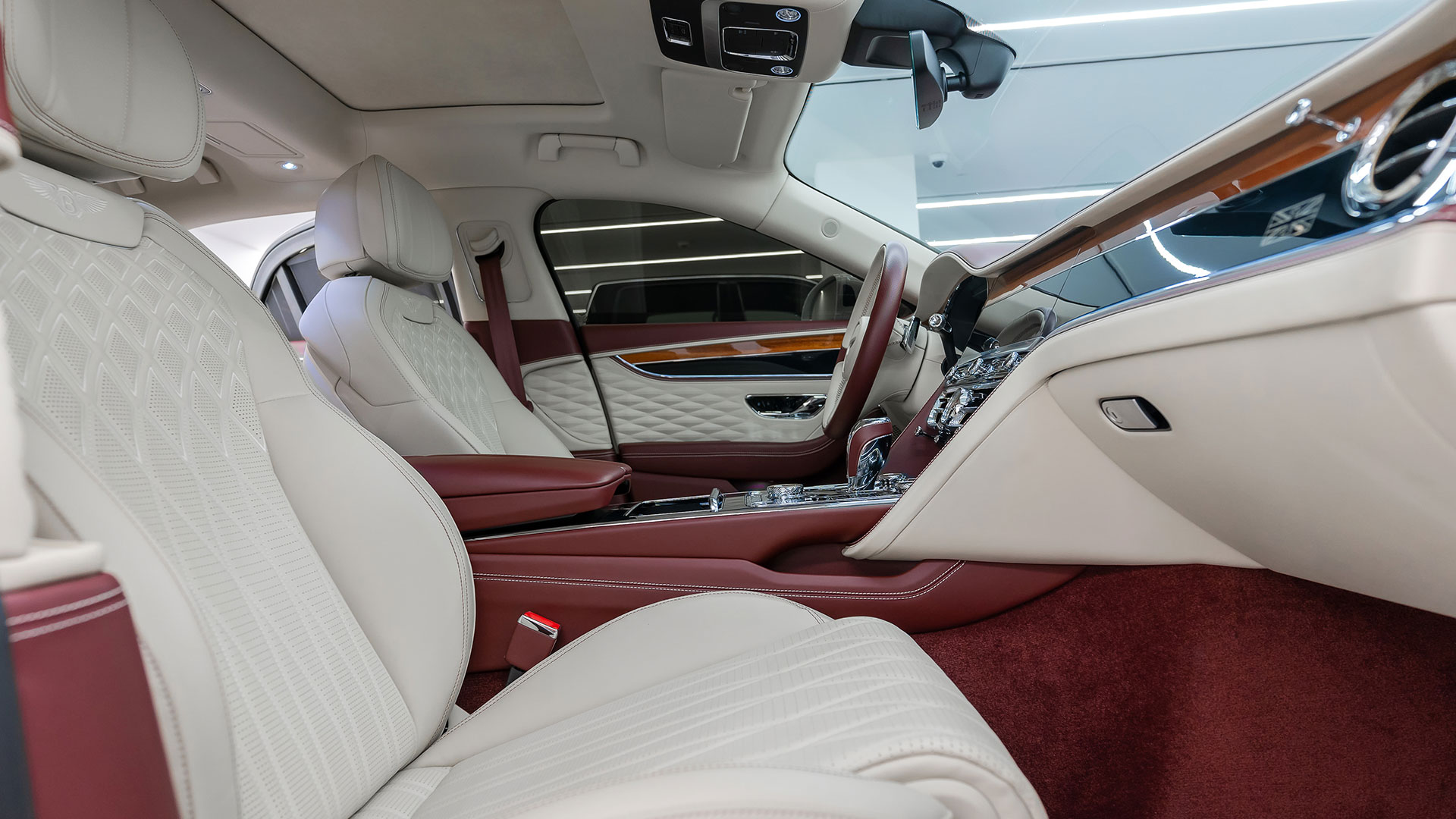 Rent Bentley Flying spur WHITE 2024 in Dubai , UAE 