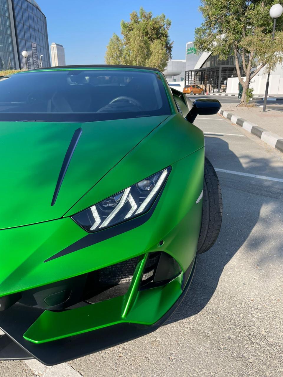 Rent Lamborghini Huracan GREEN 2023 in Dubai , UAE 