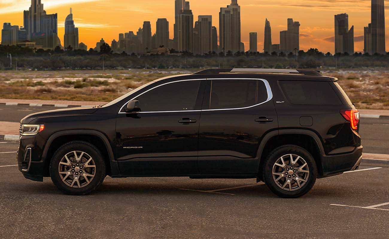 Rent GMC Acadia BLACK 2022 in Dubai , UAE 