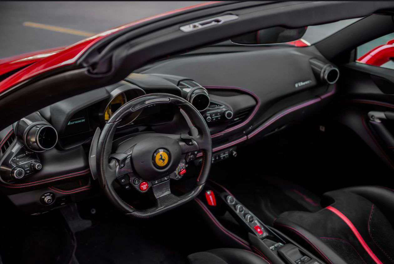 Rent Ferrari F8 RED  in Dubai , UAE 