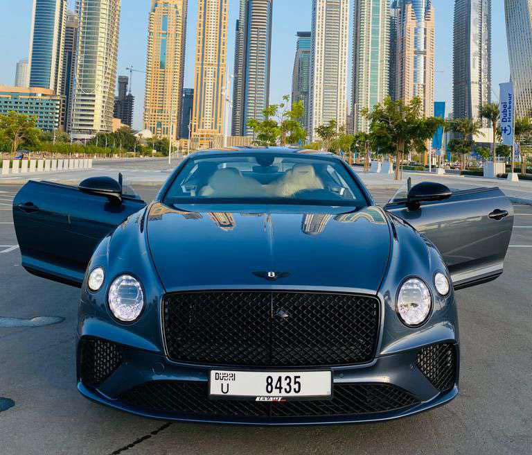 Rent Bentley Continental BLUE 2023 in Dubai , UAE 