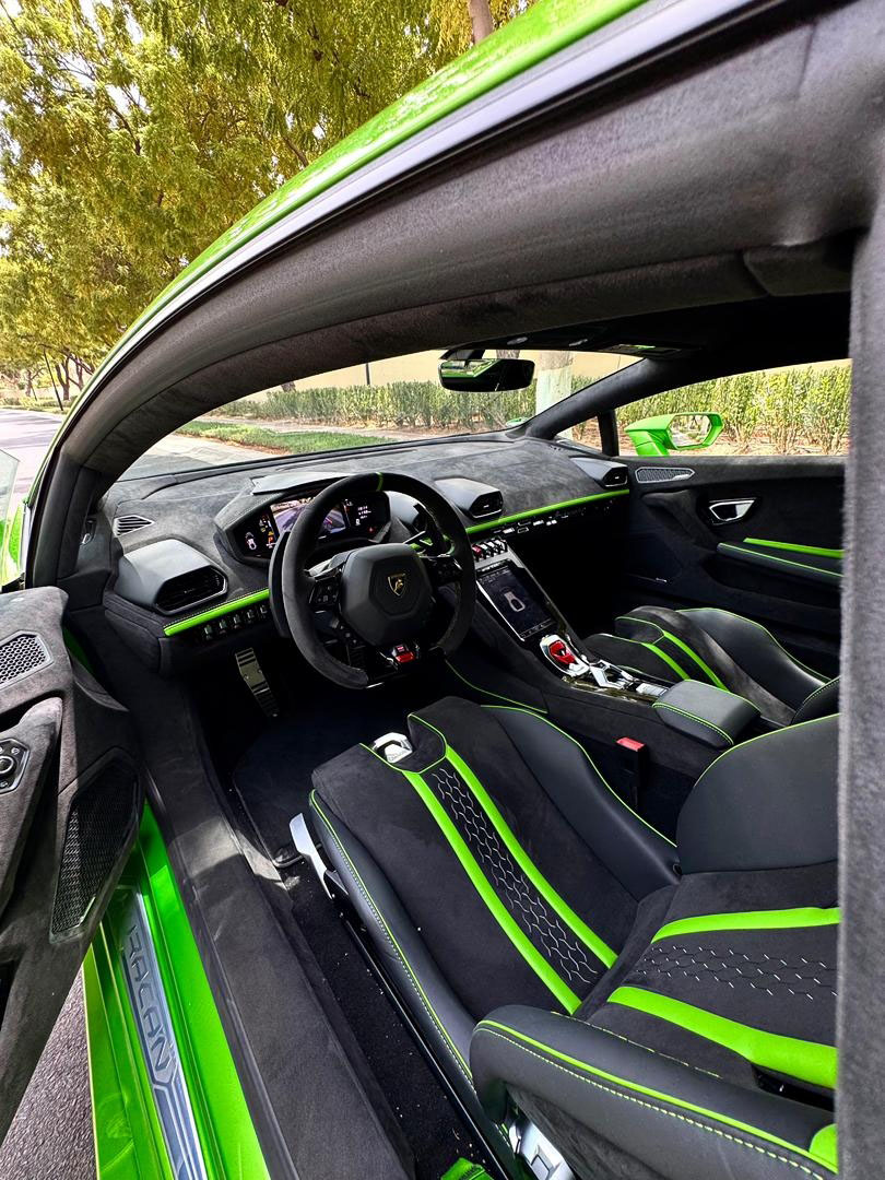 Rent Lamborghini Evo GREEN 2024 in Dubai , UAE 