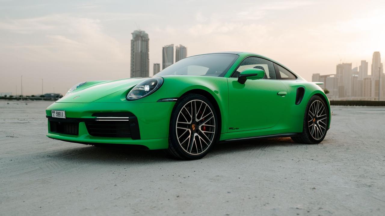 Rent Porsche 911 GT3 RS GREEN 2024 in Dubai , UAE 
