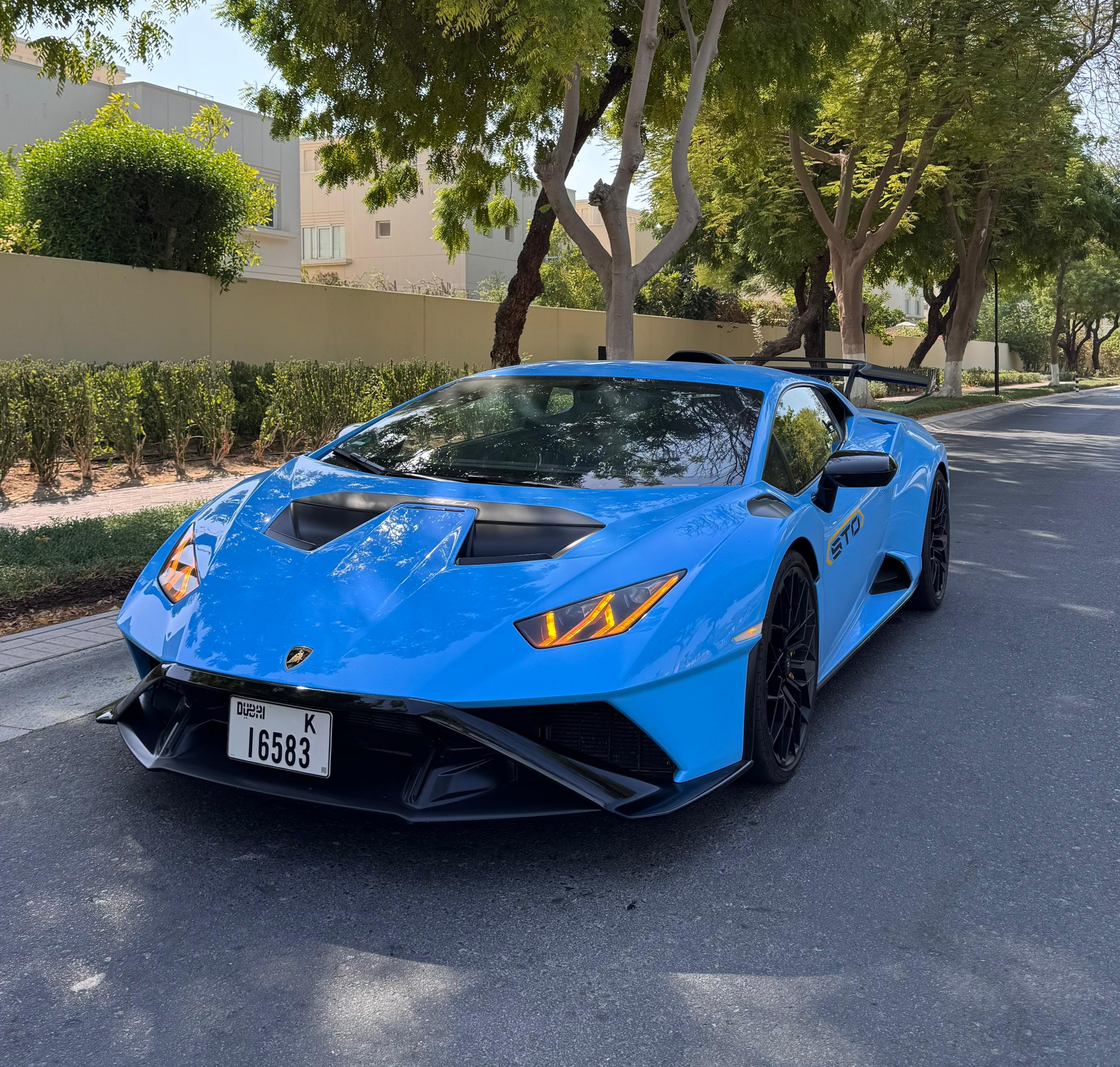 Rent Lamborghini Huracan STO BLUE 2024 in Dubai , UAE 