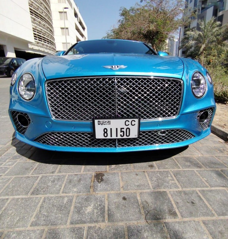 Rent Bentley Continental BLUE 2022 in Dubai , UAE 