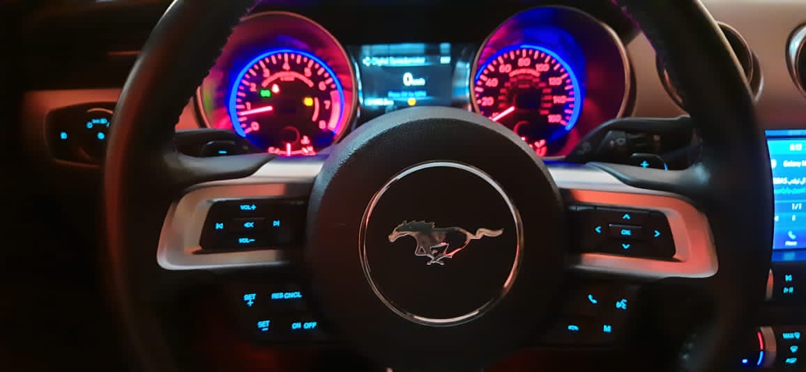 Rent Ford Mustang WHITE 2020 in Dubai , UAE 