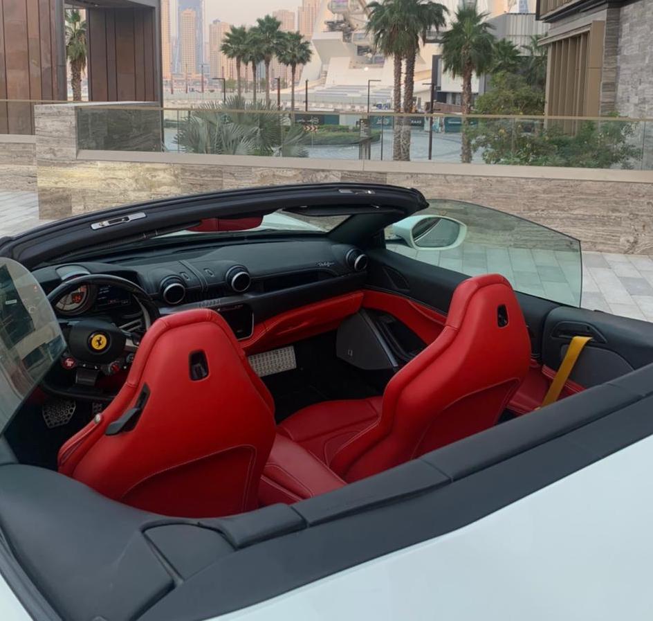 Rent Ferrari Portofino WHITE 2020 in Dubai , UAE 