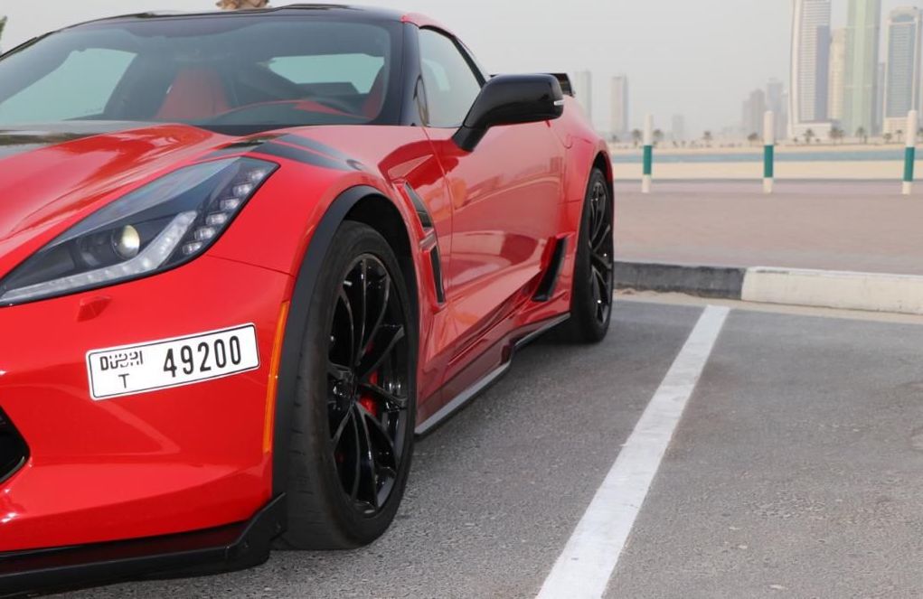 Rent Chevrolet Corvette RED 2019 in Dubai , UAE 