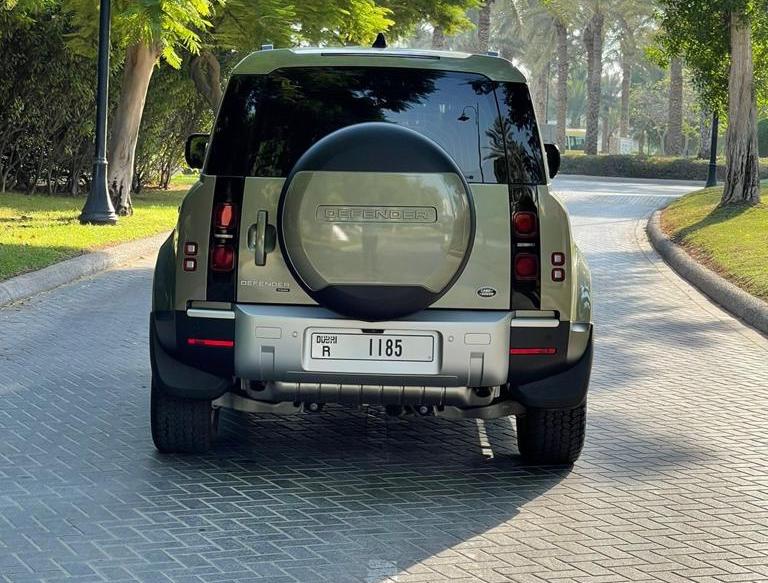 Rent Land Rover Defender GREEN 2021 in Dubai , UAE 