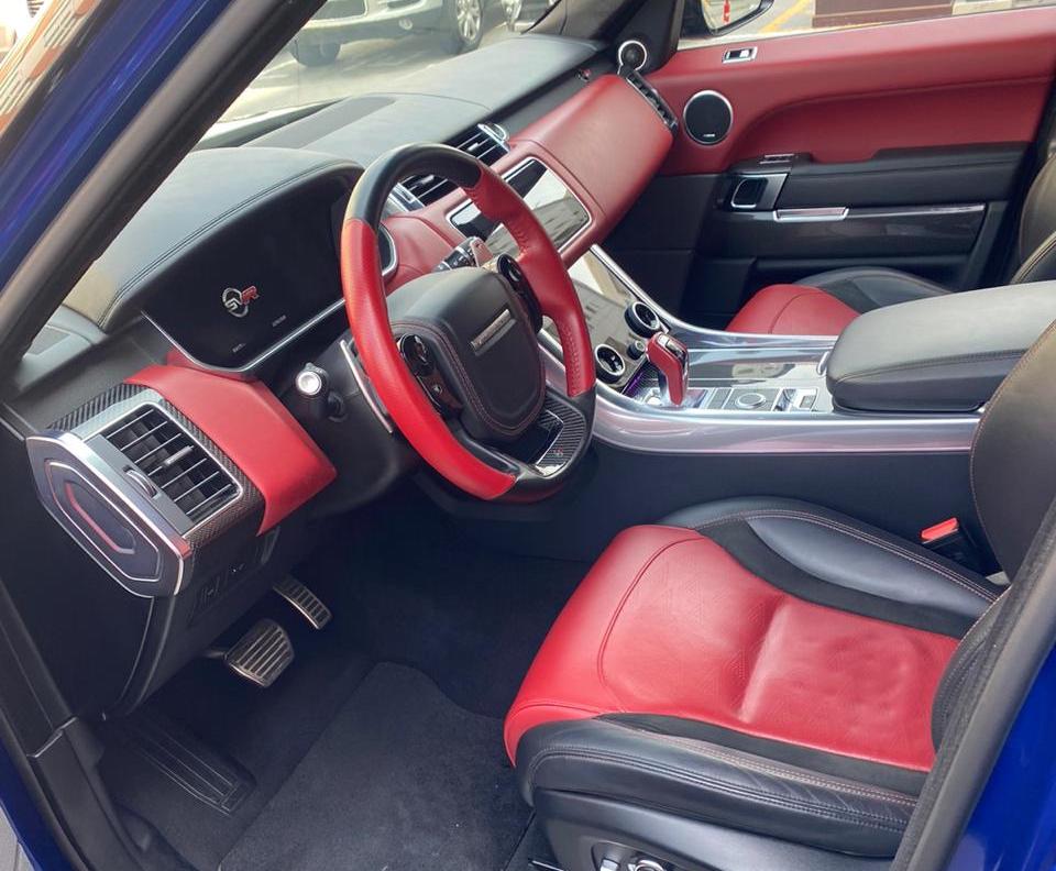 Rent Range-Rover Svr BLUE 2021 in Dubai , UAE 