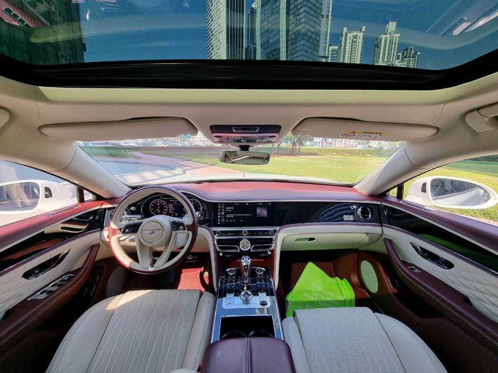 Rent Bentley Flying spur WHITE 2020 in Dubai , UAE 