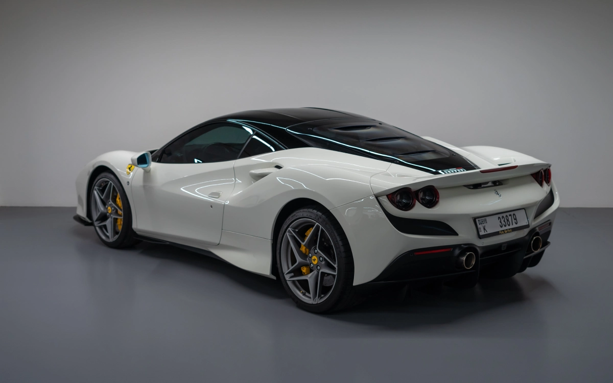 Rent Ferrari F8 WHITE 2022 in Dubai , UAE 