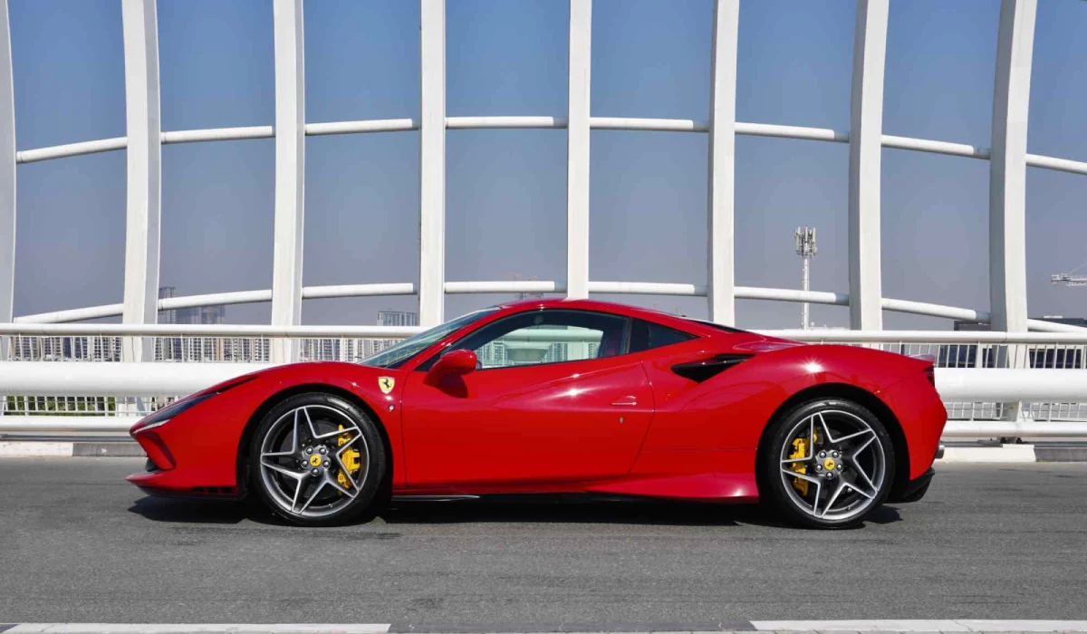 Rent Ferrari F8 RED 2022 in Dubai , UAE 