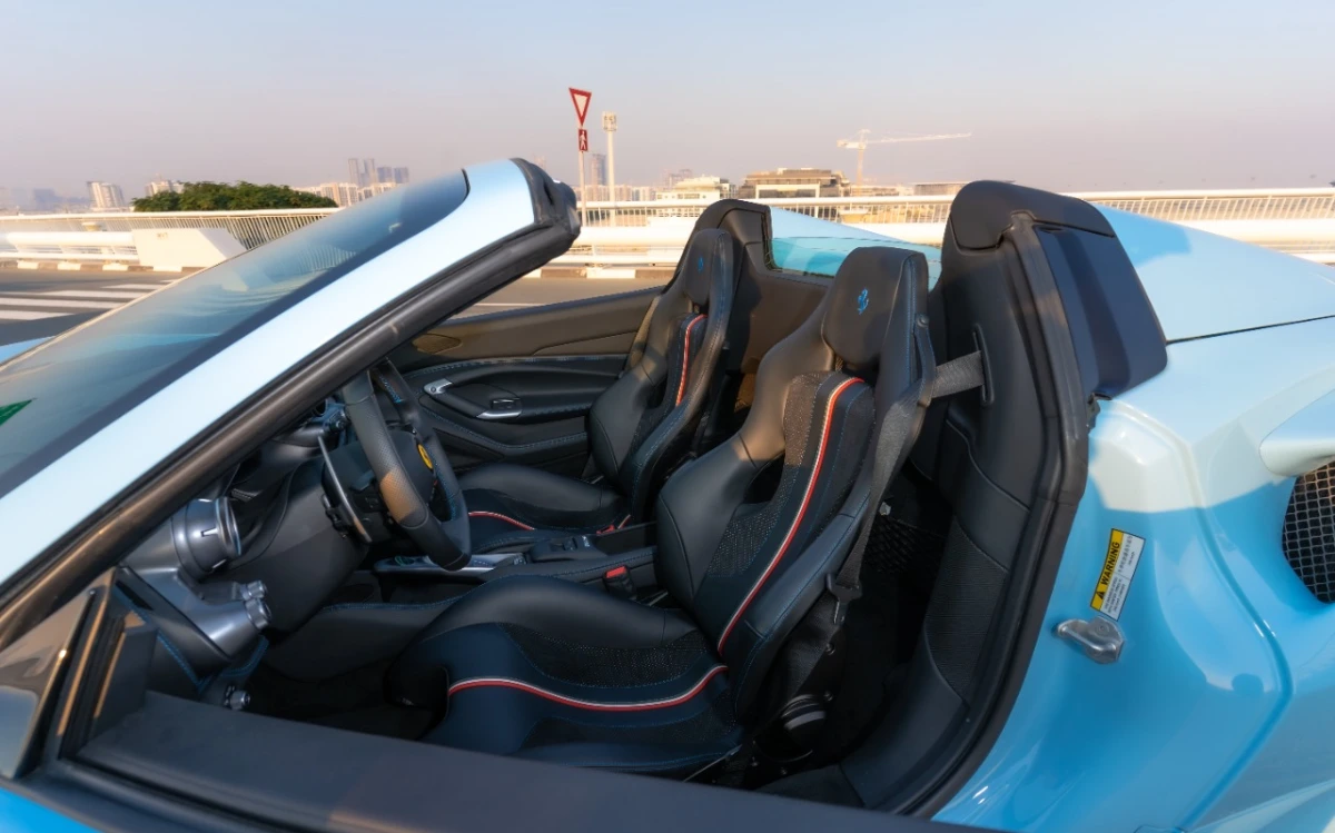 Rent Ferrari F8 BEIGE 2022 in Dubai , UAE 