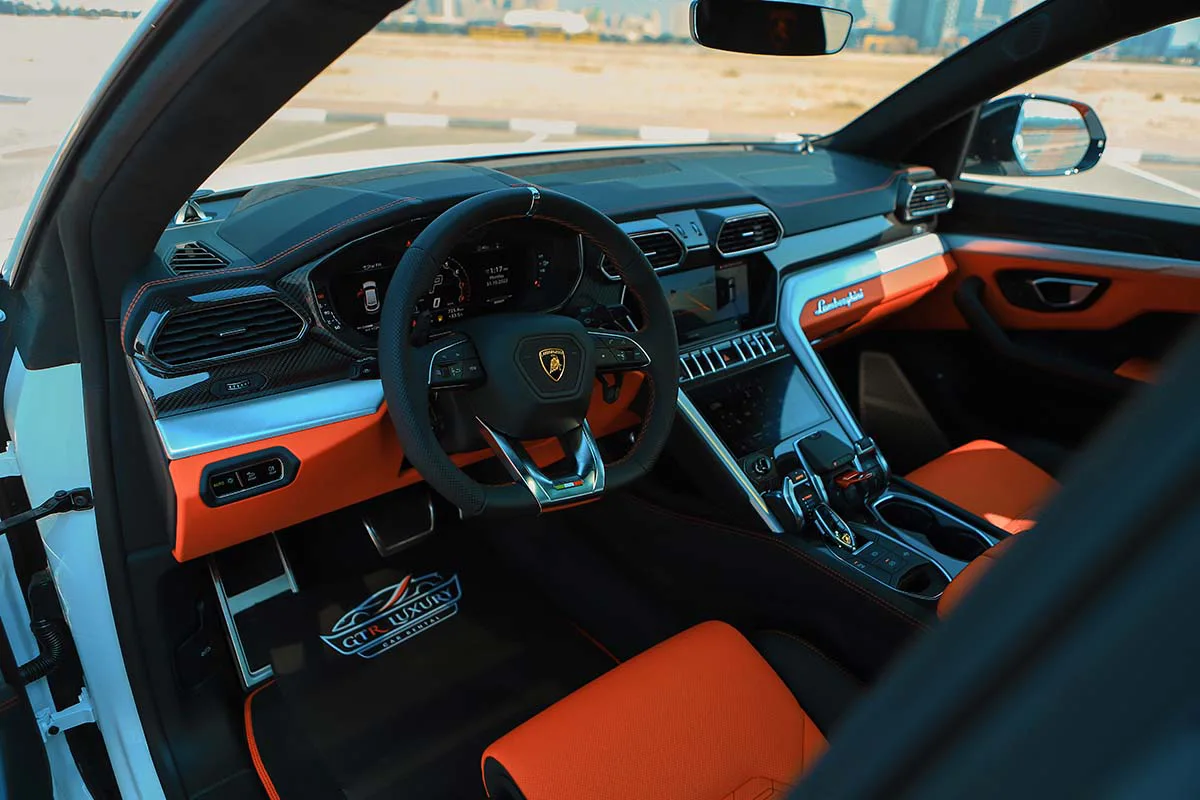 Rent Lamborghini Urus WHITE 2023 in Dubai , UAE 