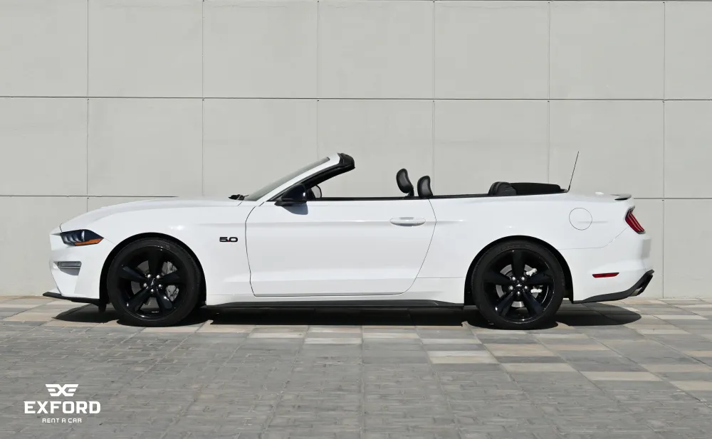 Rent Ford Mustang WHITE 2022 in Dubai , UAE 