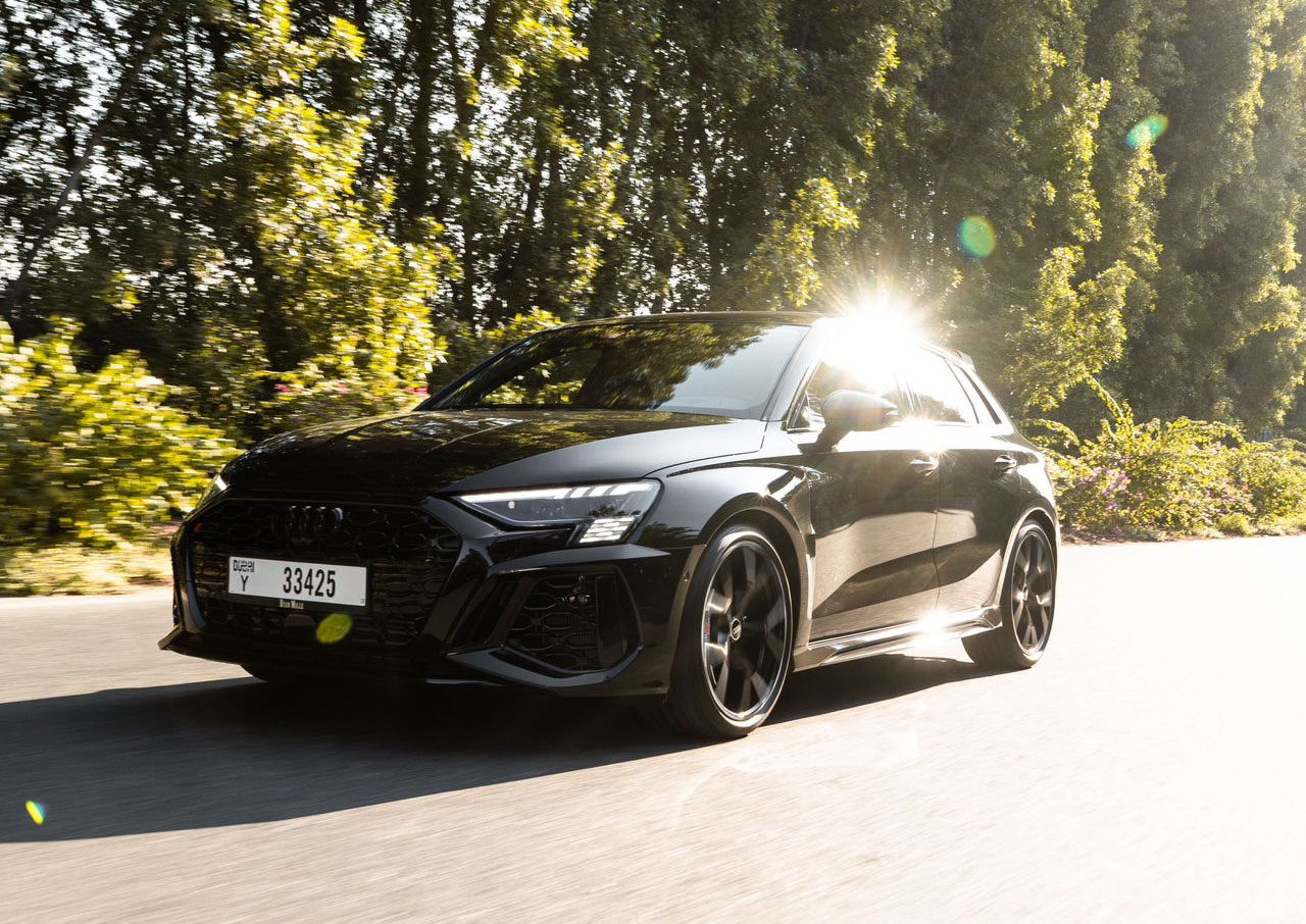 Rent Audi Rs3 BLACK 2023 in Dubai , UAE 