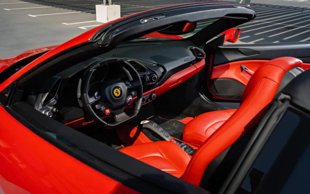 Rent Ferrari 488 BEIGE 2022 in Dubai , UAE 