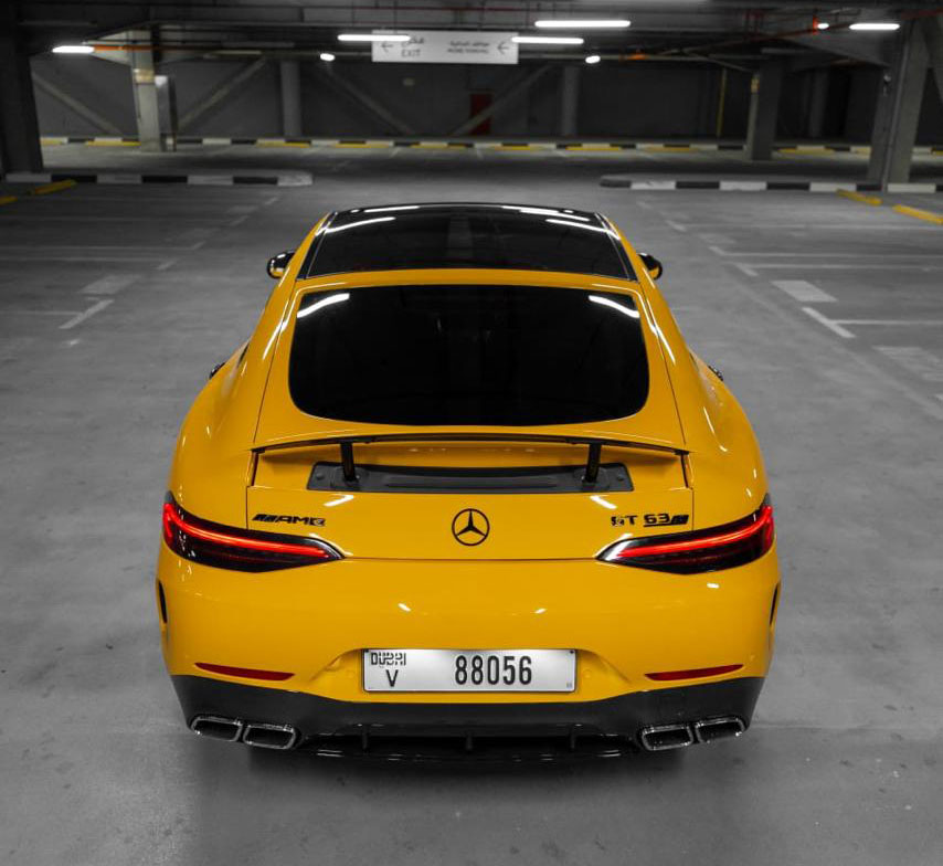 Rent Mercedes-Benz Gt YELLOW 2023 in Dubai , UAE 
