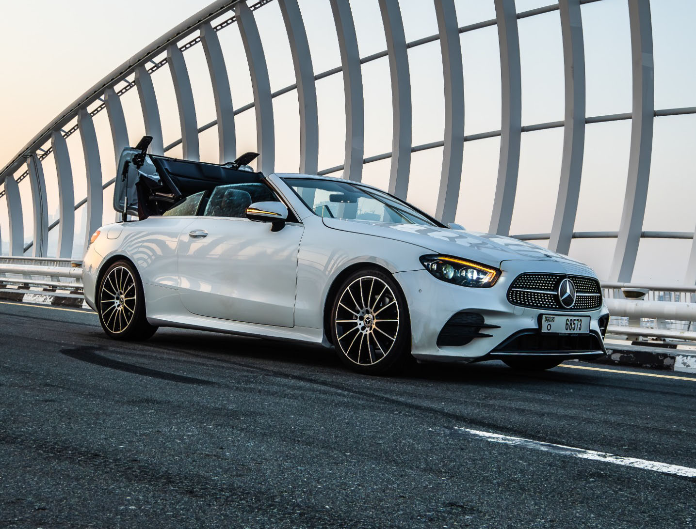 Rent Mercedes-Benz E-class WHITE 2023 in Dubai , UAE 