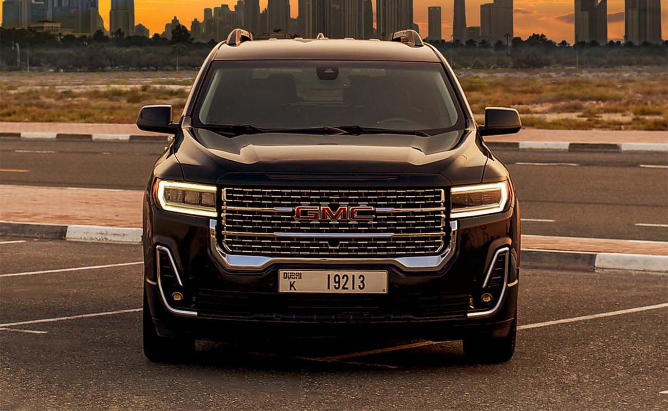 Rent GMC Acadia BLACK 2022 in Dubai , UAE 