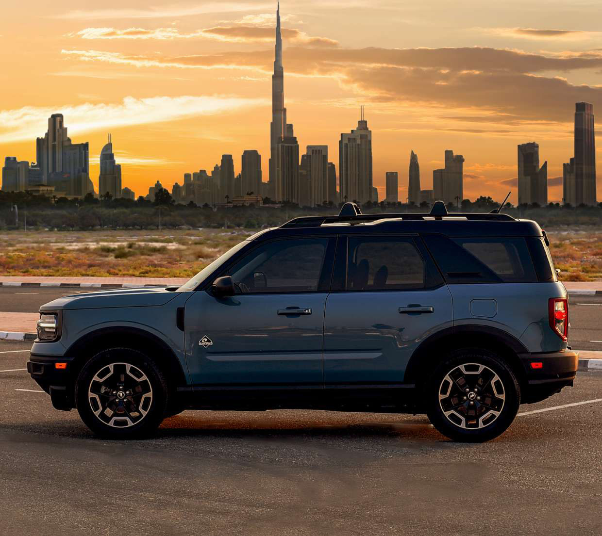 Rent Ford Bronco  Silver 2022 in Dubai , UAE 