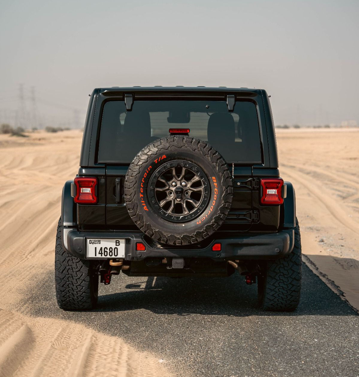 Rent Jeep Wrangler BLACK 2023 in Dubai , UAE 