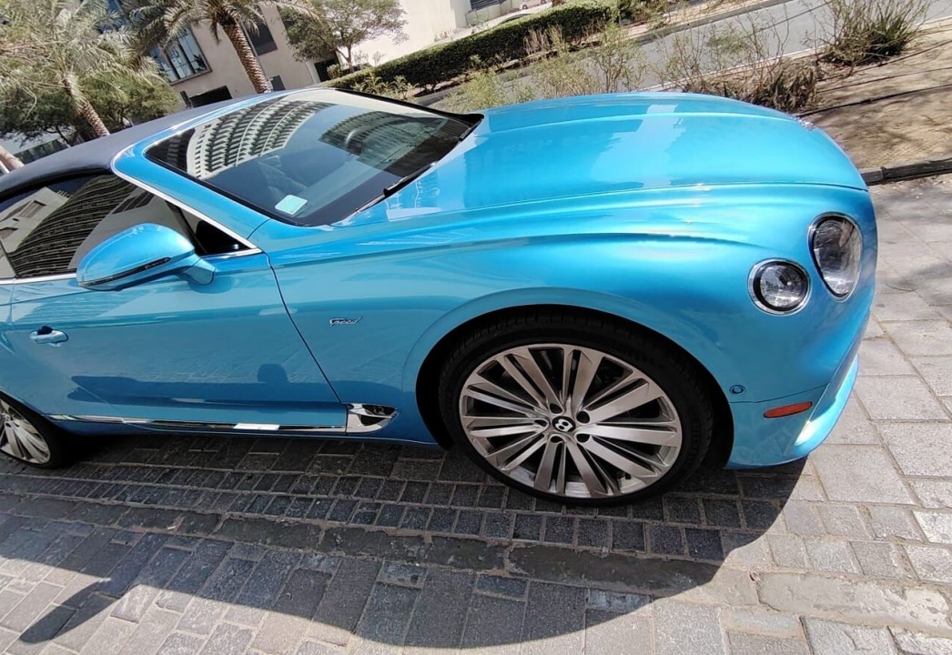 Rent Bentley Continental BLUE 2022 in Dubai , UAE 