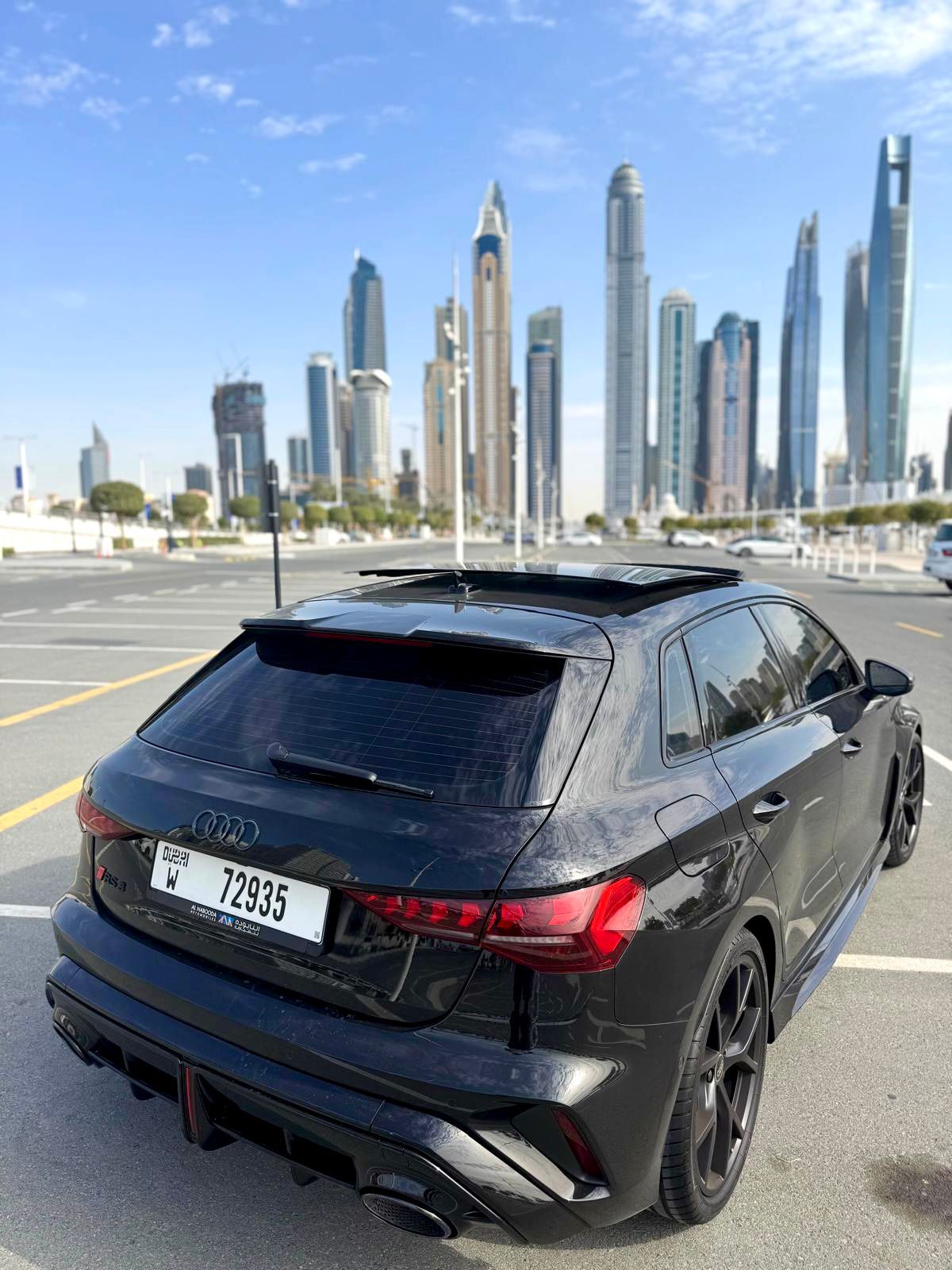 Rent Audi Rs3 BLACK 2022 in Dubai , UAE 