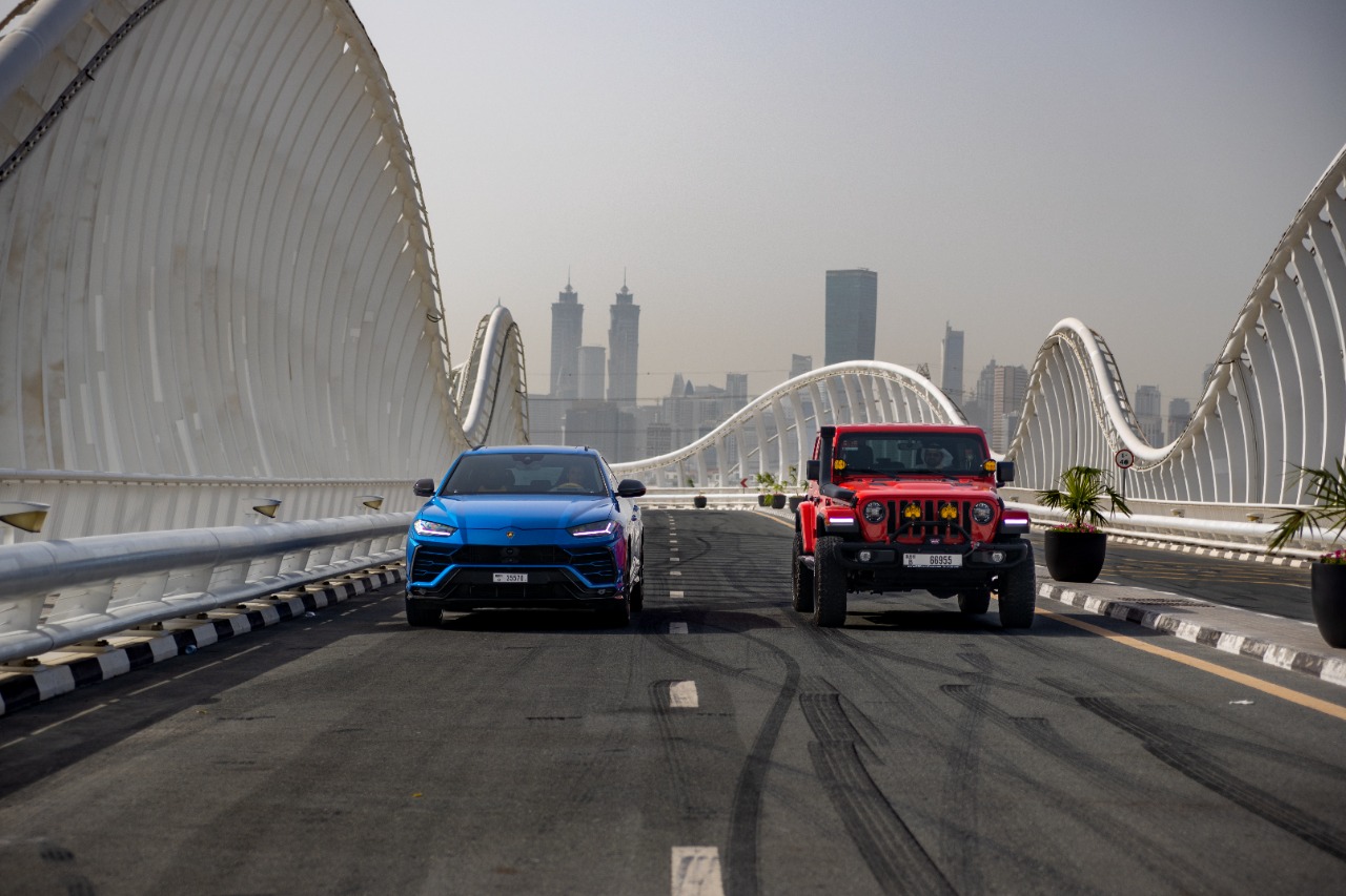 Rent Lamborghini Urus BLUE 2022 in Dubai , UAE 