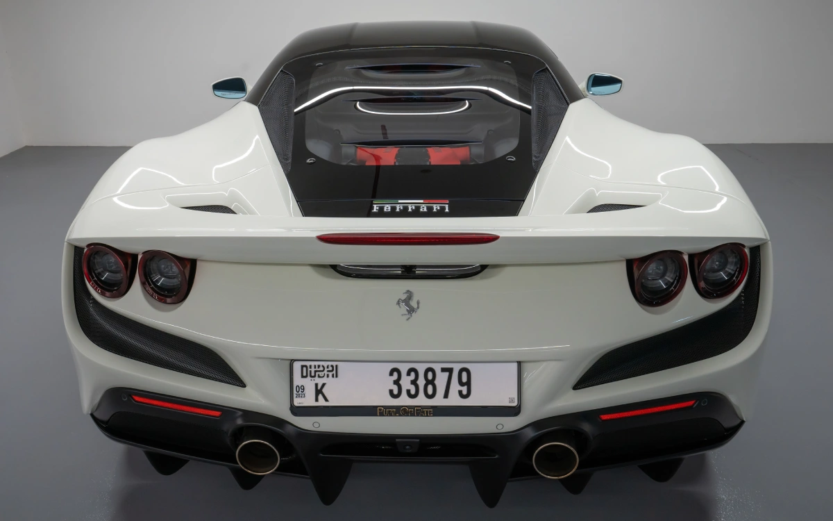 Rent Ferrari F8 WHITE 2022 in Dubai , UAE 