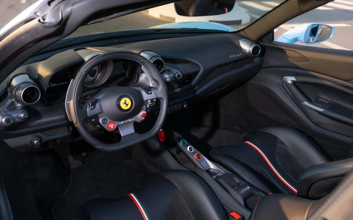 Rent Ferrari F8 BEIGE 2022 in Dubai , UAE 