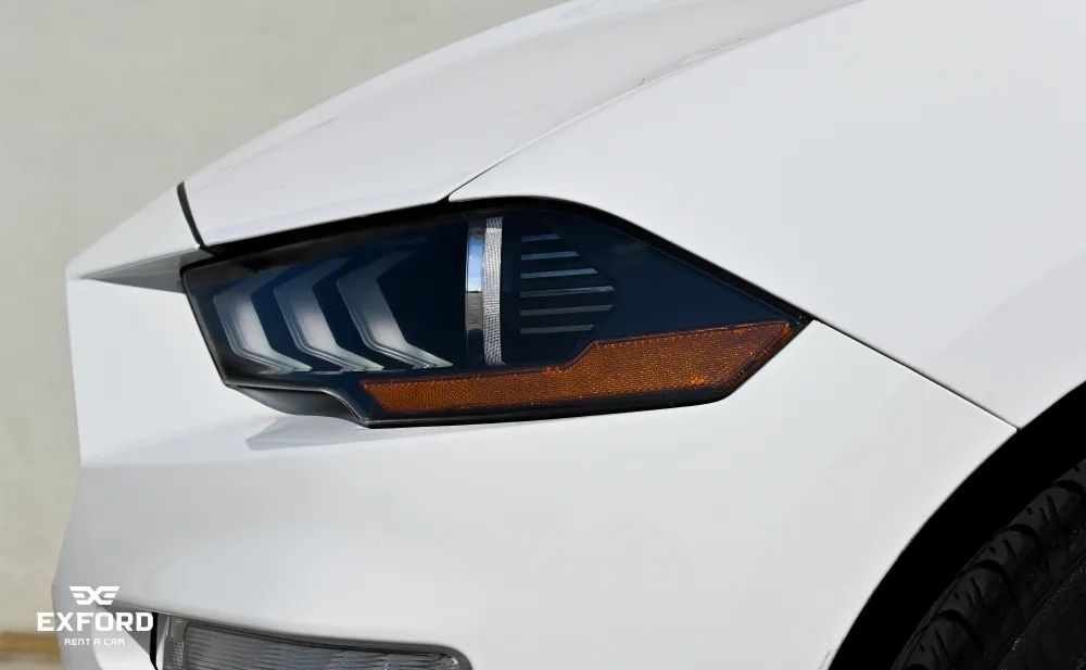 Rent Ford Mustang WHITE 2022 in Dubai , UAE 