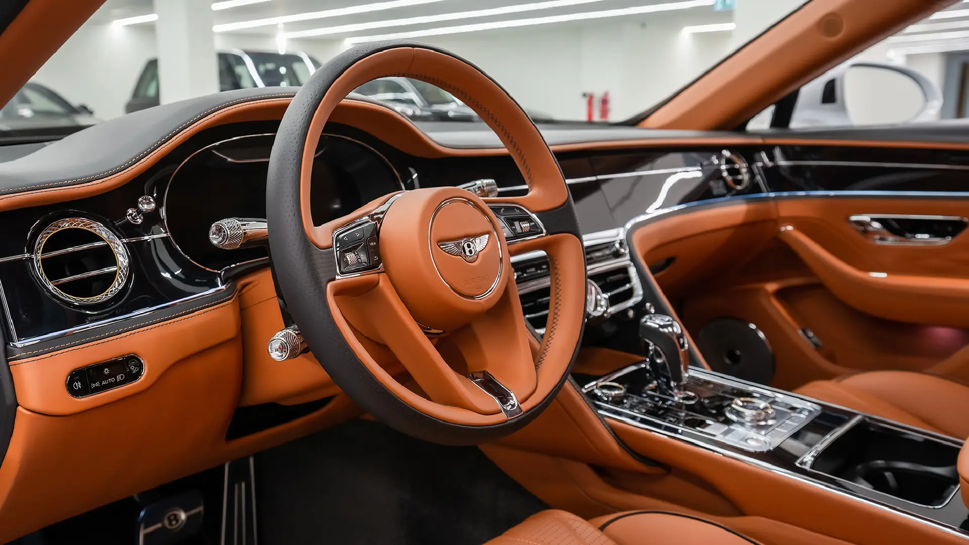 Rent Bentley Flying spur WHITE 2023 in Dubai , UAE 