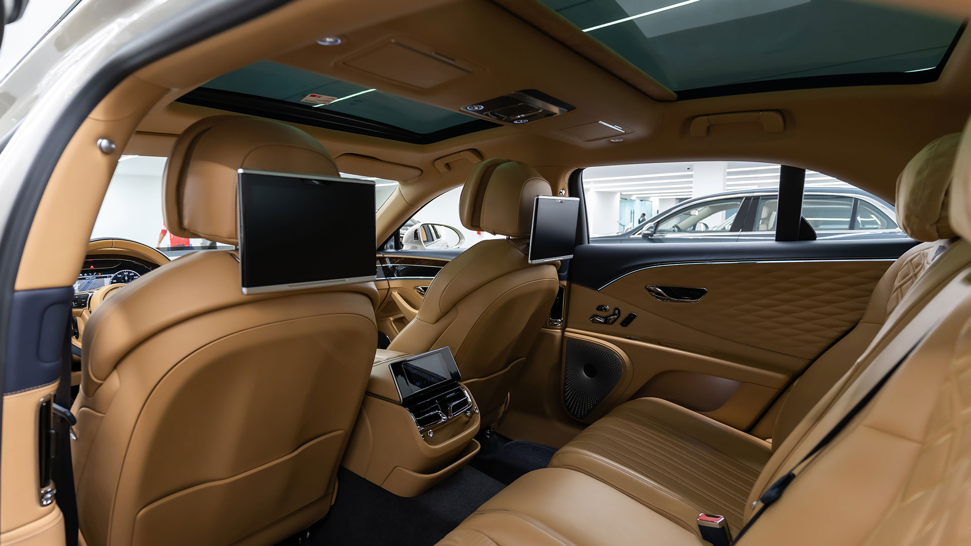 Rent Bentley Flying spur WHITE 2024 in Dubai , UAE 