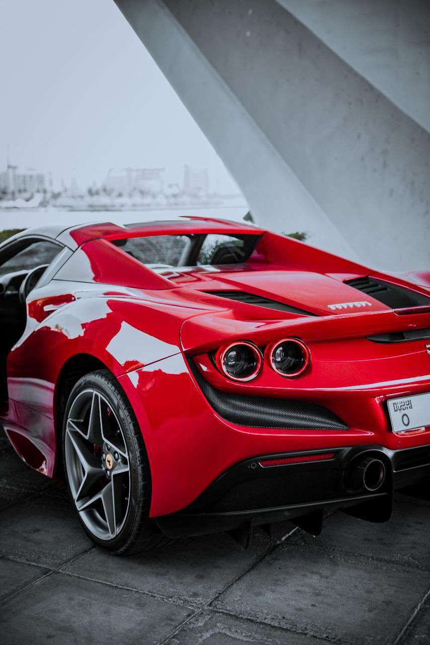 Rent Ferrari F8 RED  in Dubai , UAE 