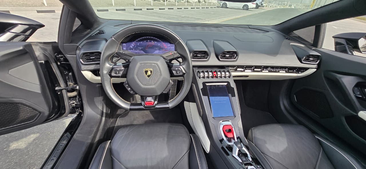 Rent Lamborghini Huracan BLACK 2022 in Dubai , UAE 