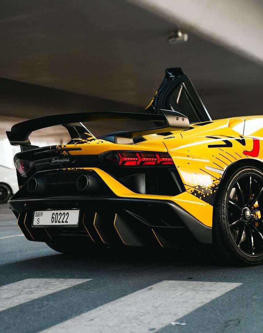 Rent Lamborghini Aventador YELLOW 2022 in Dubai , UAE 