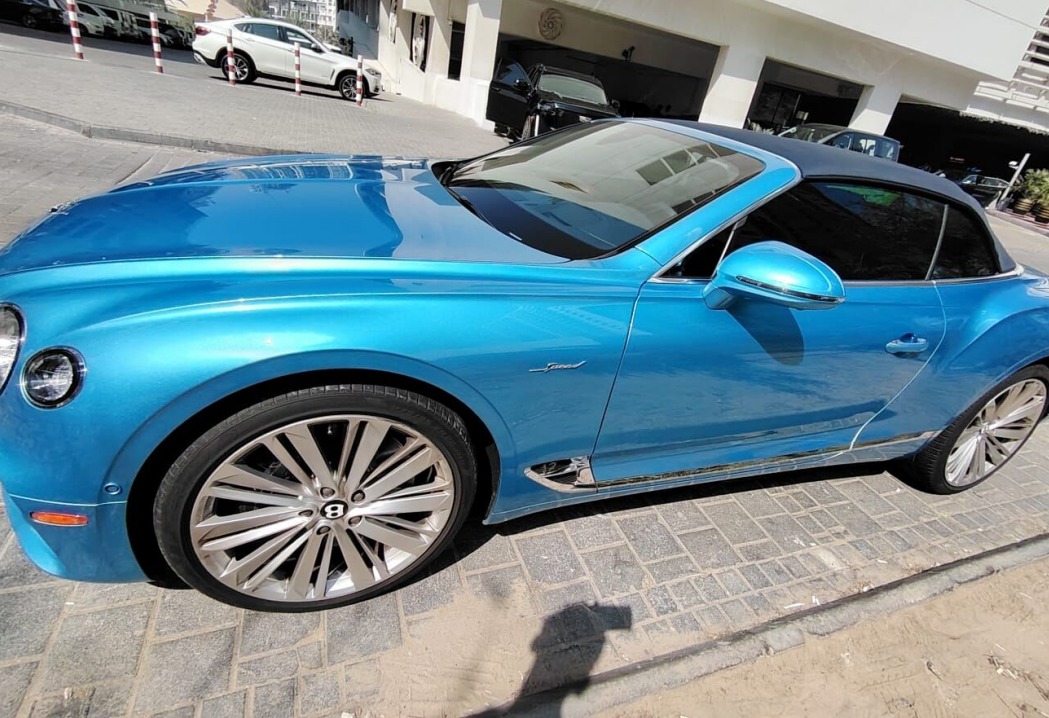 Rent Bentley Continental BLUE 2022 in Dubai , UAE 