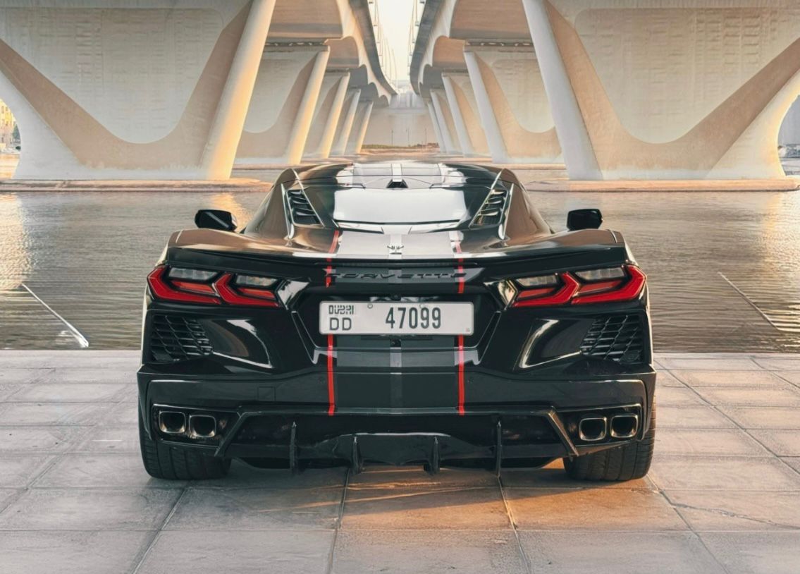 Rent Chevrolet Corvette BLACK 2023 in Dubai , UAE 