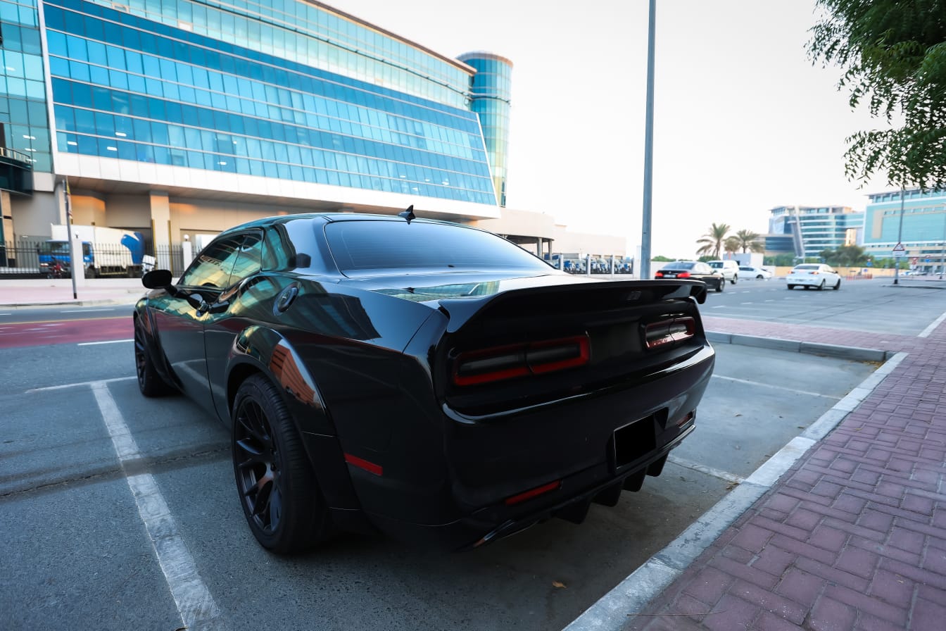 Rent Dodge Challenger BLACK 2022 in Dubai , UAE 