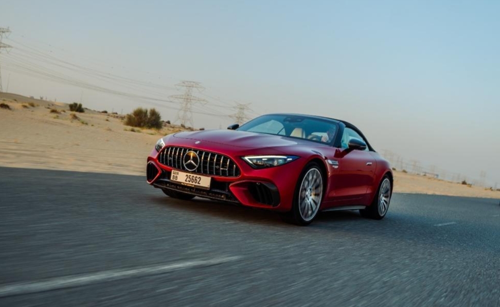 Rent Mercedes-Benz Sl RED 2024 in Dubai , UAE 
